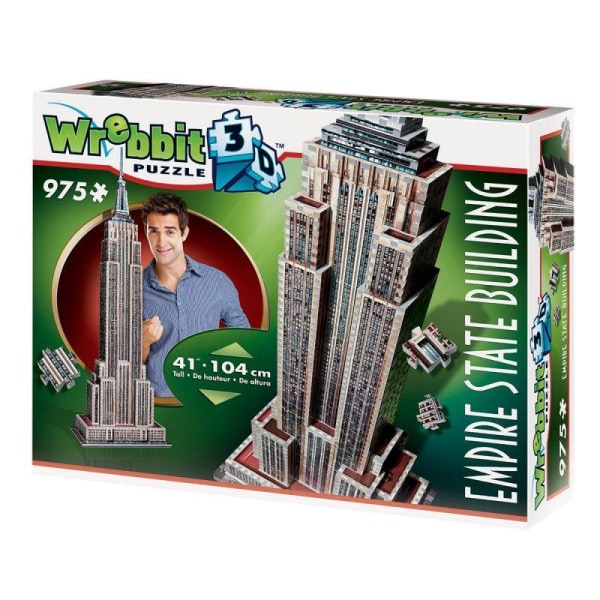 Wrebbit 3D Pussel Empire State Building 975 bitar multifärg