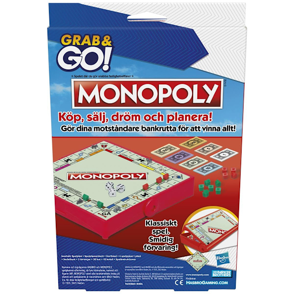 Grab & Go Monopoly SE multifärg