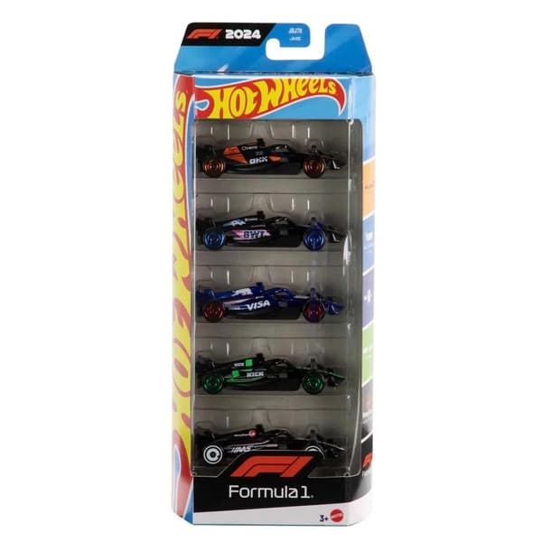 Hot Wheels F1 Bilar 5-pack multifärg