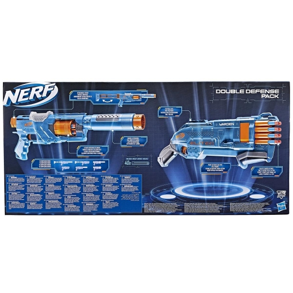 NERF Elite 2.0 Double Defense Pack multifärg