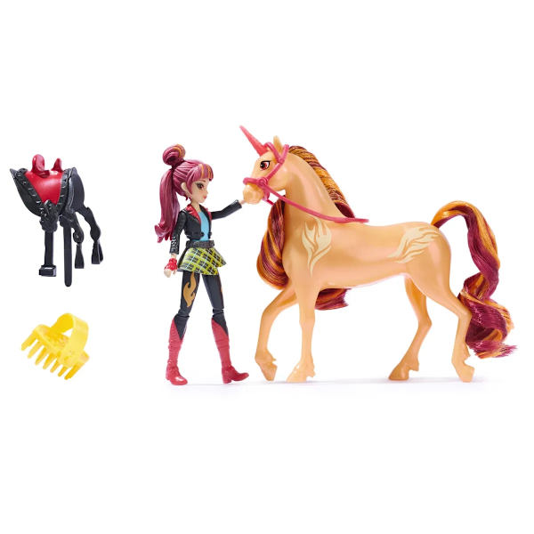 Unicorn Academy Docka och Enhörning Valentina & Cinder multifärg