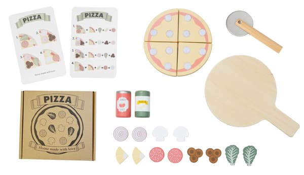 Jabadabado Pizzaugn multifärg