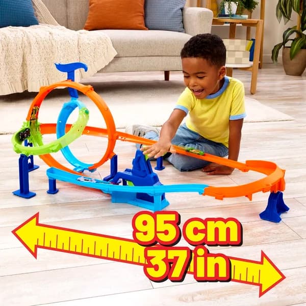 Hot Wheels Stunt Tracks Rapid Launch Cyclone multifärg