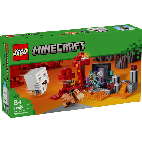 LEGO® Minecraft Attack vid Nether-portalen 21255