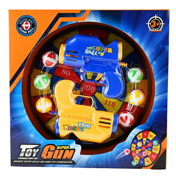 Dartspel med bollpistoler multifärg