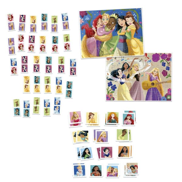 Educa Disney Princess Superpack 4 In 1 Spel & Pussel multifärg