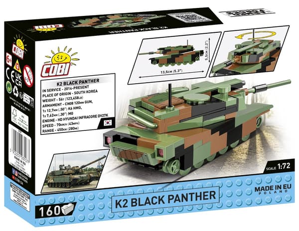 Cobi K2 Black Panther 1:72 3107 multifärg