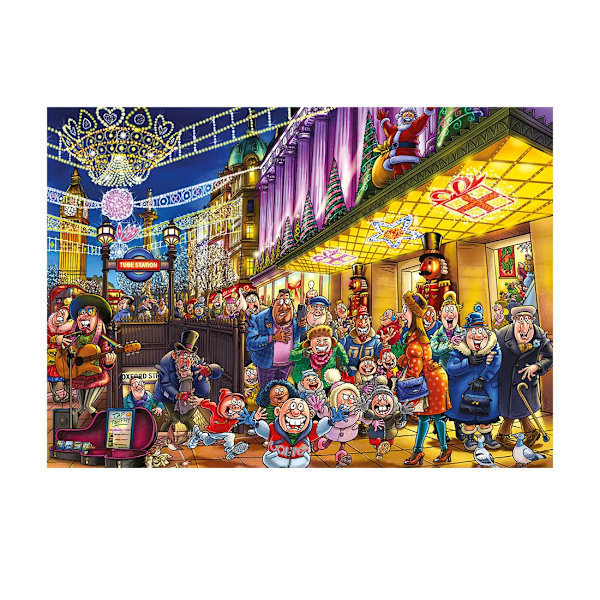 Wasgij Christmas 20 Spirits of Christmas Pussel 2x1000 bitar multifärg