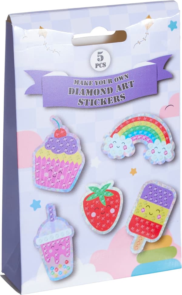 Diamond Painting Sticker set multifärg
