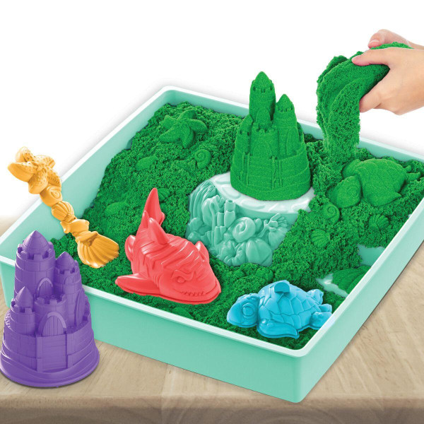 Kinetic Sand Sandbox Set Grön Grön