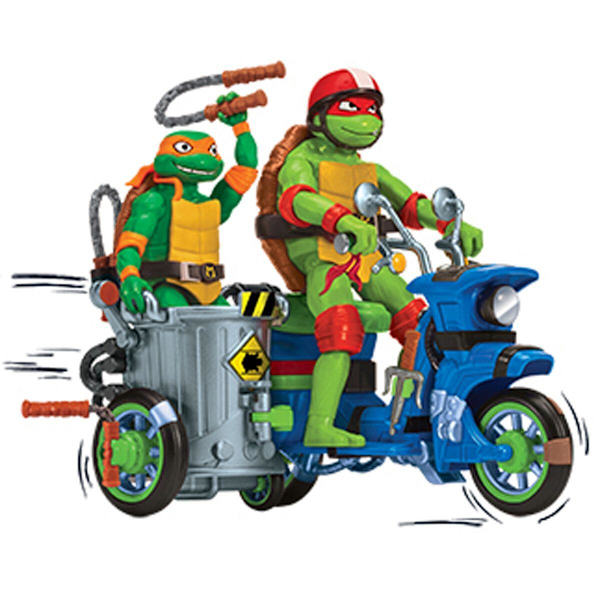 Turtles Mutant Mayhem Battle Cycle med Raphael