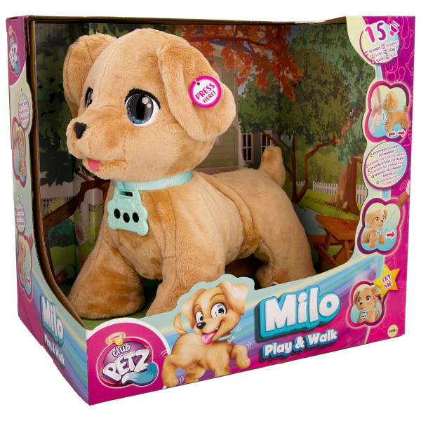 Club Petz Milo Gående Hund med ljud multifärg