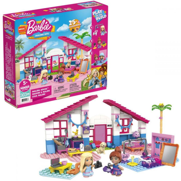 Mega Bloks Barbie Malibu House multifärg