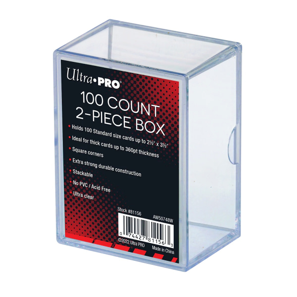 Ultra Pro Cardbox 100 Count 2-piece Transparent