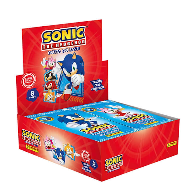 Sonic The Hedgehog Samlarbilder Booster Gotta Go Fast Hel Box 18 paket multifärg