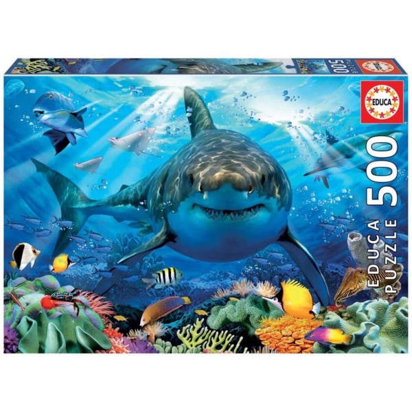 Educa Great White Shark Pussel 500 bitar 18478 multifärg