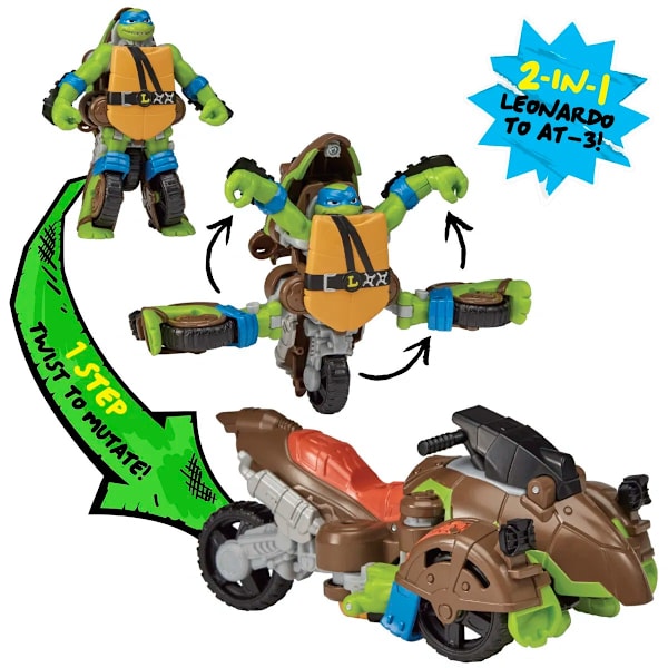 Turtles Mutations Twist n Mutate Leonardo MultiColor