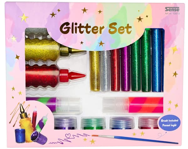 Sense Glitterset multifärg