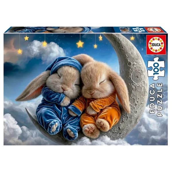 Educa Bunny Dreams Pussel 100 bitar multifärg