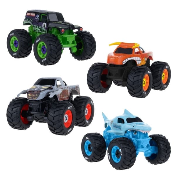 Monster Jam Mechanix 4-pack 1:43 multifärg