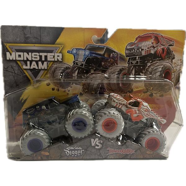 Monster Jam 1:64 2-pack Son-Uva Digger Vs ThunderRoarus multifärg