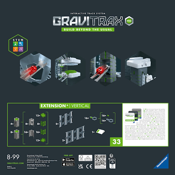 GraviTrax PRO Extension Vertical multifärg