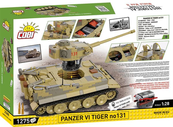 Cobi Panzer VI Tiger no131 1:28 2588 multifärg