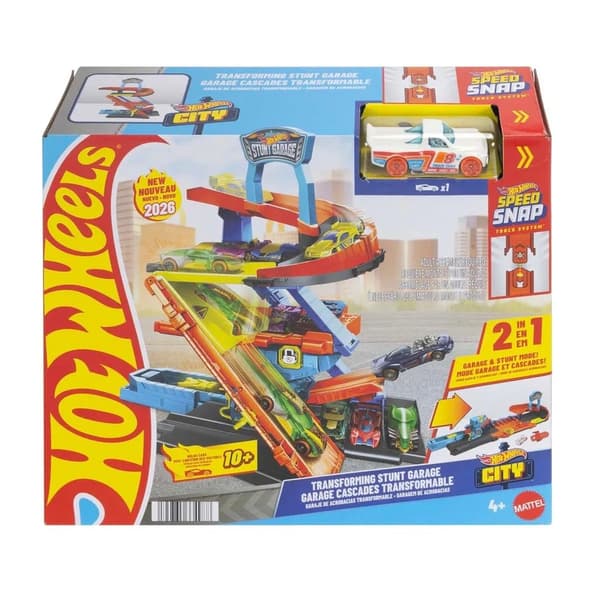 Hot Wheels Transforming Stunt Garage multifärg