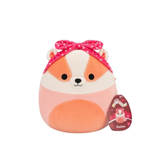 Squishmallows 19cm Heart Rostam Badger multifärg