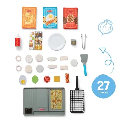 Melissa & Doug Flip & Fry Grill Lekset multifärg