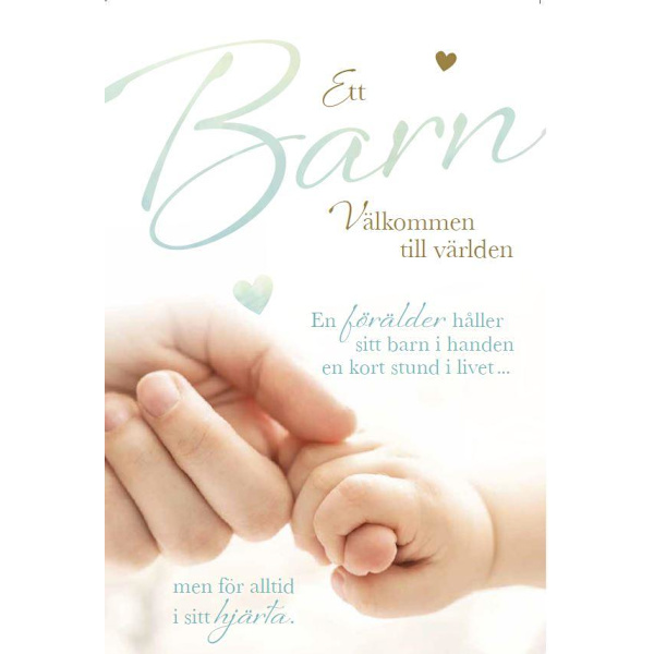 Grattiskort Nyfödd Ett Barn