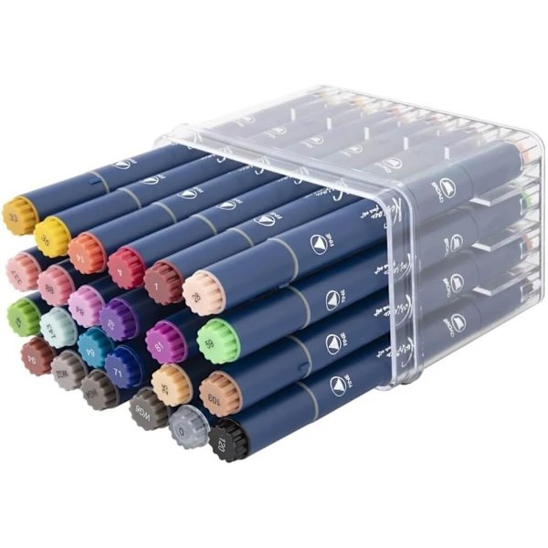 Dual markers 24-pack Dubbelspets pennor multifärg