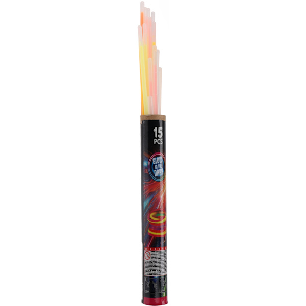 Glow Sticks 22cm 15-pack