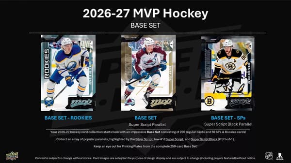 Upper Deck mvp NHL 2026-27 Hobby Booster multifärg