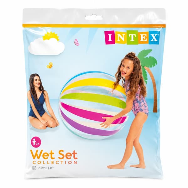 INTEX Badboll Jumbo Randig 107cm multifärg