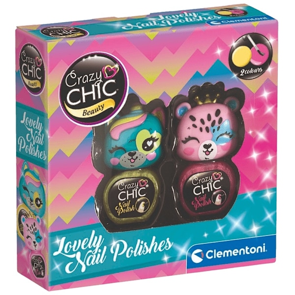 Crazy Chic Lovely Nagellack Set Puppy Horn & Friend multifärg