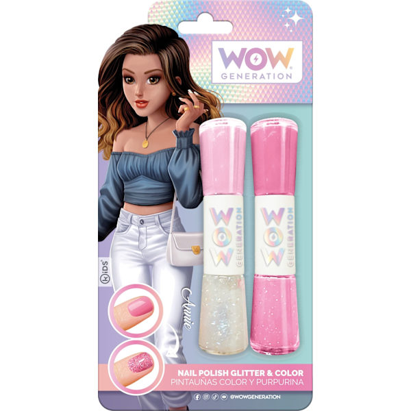 WOW Generation Nagellack Enfärgat & Glitter Annie MultiColor Annie