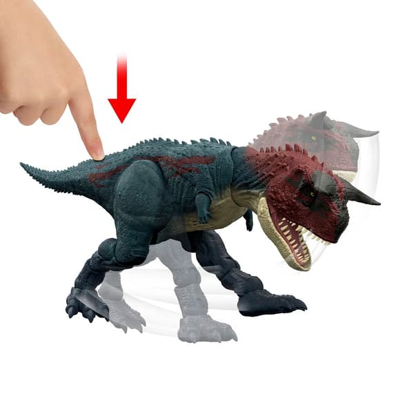 Jurassic World Charge 'N Chomp Carnotaurus multifärg