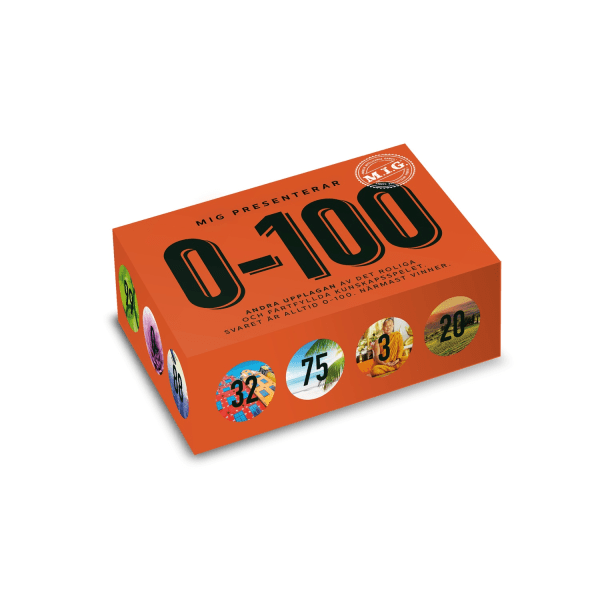 MIG Frågespel 0-100 Orange multifärg
