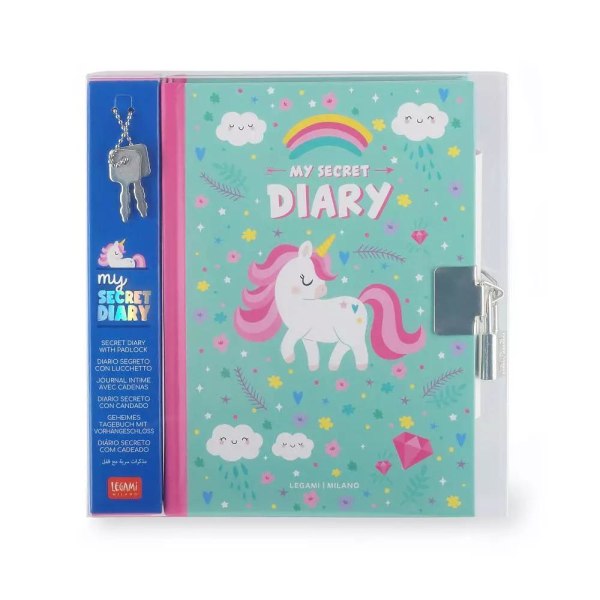 My secret diary Unicorn Dagbok multifärg