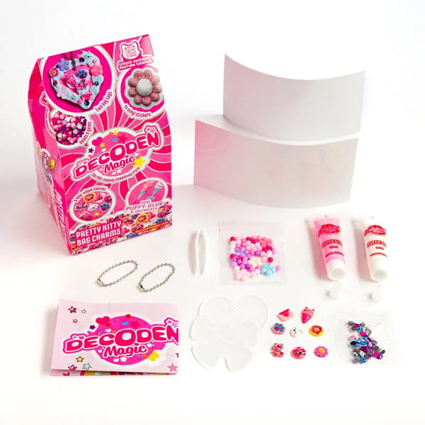 Decoden Magic Mini Pretty Kitty Bag Charms multifärg