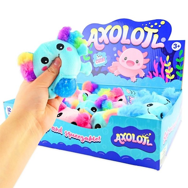 Squeeze Axolotl Klämboll MultiColor Turkos