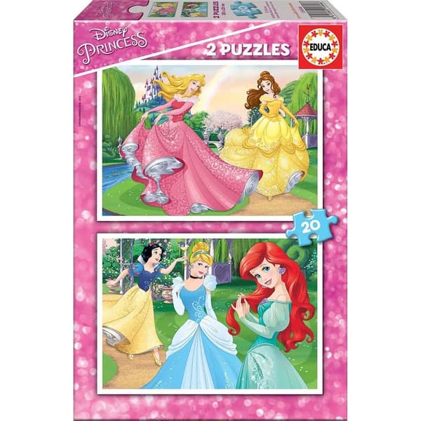 Educa Disney Princess Pussel 2x20 bitar multifärg