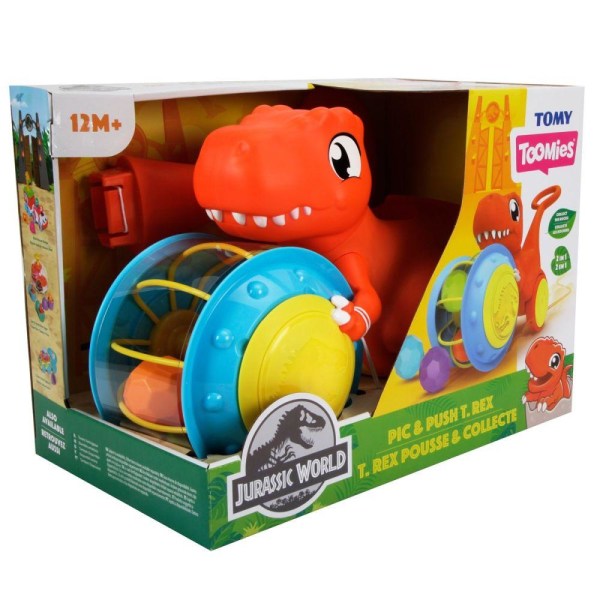 Tomy Toomies Jurassic World Pic & Push T. Rex multifärg