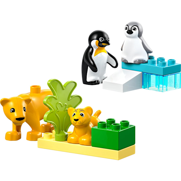 LEGO® DUPLO Vilda djurfamiljer: Pingviner och lejon 10442