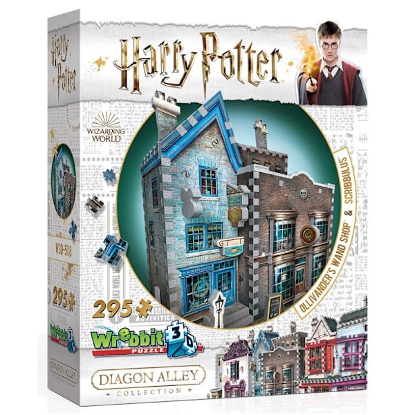 Harry Potter 3D Pussel OllivanderÂ´s Wand shop & Scribbulus 295 bitar multifärg