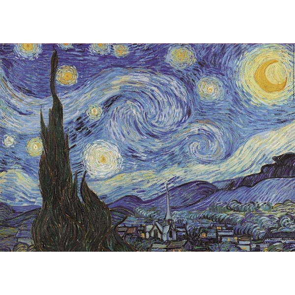 Educa The Starry Night Vincent Van Gogh Pussel 1000 bitar 19263 multifärg