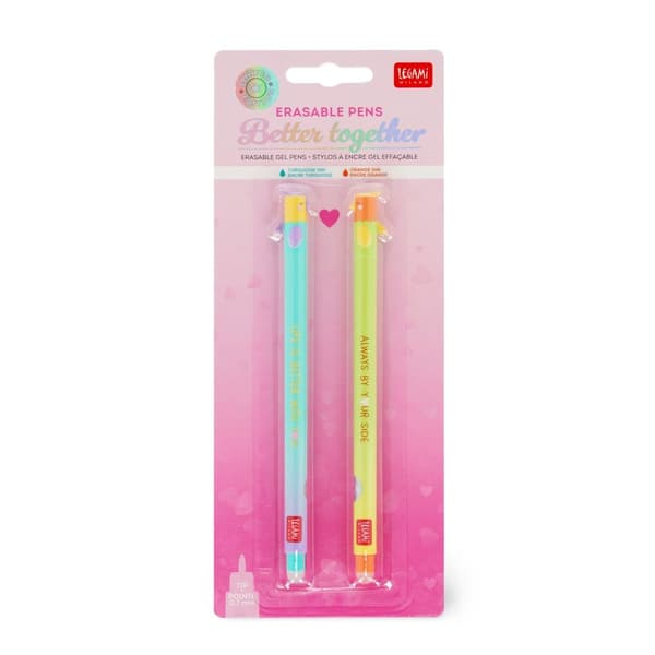 Legami Penna med utsuddat bläck 2-pack Valentine Edition multifärg