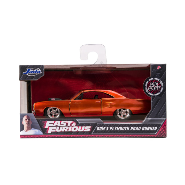 Fast & Furious Metall 1:32 Doms Plymouth Road Runner MultiColor