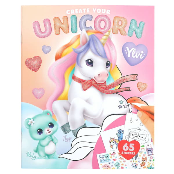 Ylvi Unicorn Målarbok multifärg